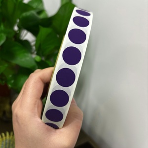 Custom Self-adhesive <strong>Scratch</strong> <strong>off</strong> Security Stickers 16mm Round Purple <strong>Scratch</strong> <strong>off</strong> <strong>Label</strong> Anti-counterfeiting Sticker Roll - Product Image 6