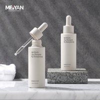MYPACK Beige HDPE Soft-Touch Runde 100ml 4 oz Quetschbare Hautpflege-Serum Flüssigkeits-Tropfflaschen für Haaröl aus Kunststoff