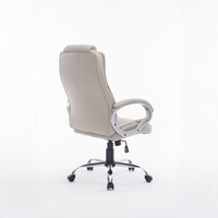 Chaise de bureau ergonomique moderne très vendue avec rotation à 360 degrés réglable, en cuir PU PVC