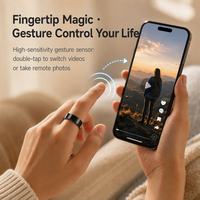 Bague Intelligente Personnalisée pour iOS/Android, Étanche, Suivi d'Activité Électronique, pour le Sport, le Sommeil et la Santé, Contrôle via Application