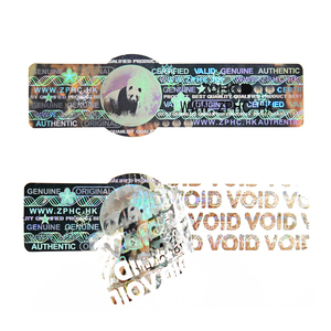 Étiquettes de sécurité anti-effraction personnalisées, autocollants anti-contrefaçon laissant un marquage VOID lorsqu'ils sont retirés pour l'emballage des produits - Product Image 3