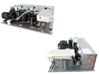 Unidad Condensadora R404a de 1.5HP, Enfriador de Agua Móvil para Restaurantes con Motor y Bomba, 220-240V, 1 Año de Garantía