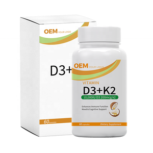 Fábrica de Suplementos de Vitamina D3 y K2 OEM/ODM, Empaque Personalizado, Múltiples Diseños de Etiquetas, Opciones de Botella y Caja, MOQ Flexible - Product Image 4