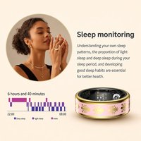 Anneau intelligent SR03, surveillance de la santé 24h/24, suivi du sommeil, oxymètre de pouls, variabilité de la fréquence cardiaque, modes sportifs, photographie à distance