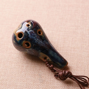 โอคาริน่าเซรามิกรูปทรงหยดน้ำขนาดเล็ก 6 รู สำหรับผู้เริ่มต้นเล่น - Product Image 4