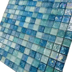 Azulejo de mosaico de vidro para decoração de paredes de piscina ou cozinha mosaico de piscina para decoração de piscina e banheiro