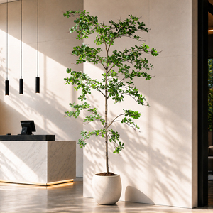 Albero di Ulivo Artificiale Nero Alto 2,10 m, Finto in Plastica, Effetto Ombreggiato, in Vaso, Ecologico e Durevole, per Casa e Compleanni - Product Image 4