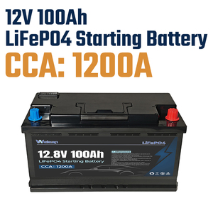12V 100Ah LiFePO4 accu voor campers & lichte vrachtwagens, start, 1200CCA, lage zelfontladingsstroom, trillingsbestendig & onderhoudsvrij - Product Image 1