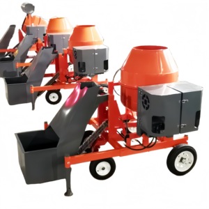 Dễ dàng hoạt động 500L 600L 800L DIESEL Xăng xách tay bê tông xi măng Mixer với máy bơm để bán - Product Image 1