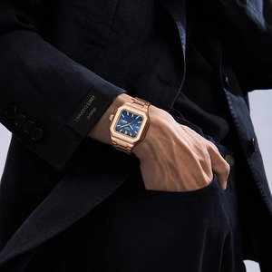 Reloj de Cuarzo Cuadrado de Nuevo Lanzamiento Drioshipping para Hombre, Estilo Ejecutivo Elegante, Resistente al Agua, con Fecha Automática, Reloj de Pulsera Masculino - Product Image 4