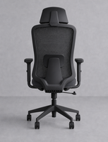 Chaise de bureau pivotante ergonomique moderne à dossier haut entièrement en maille, réglable en hauteur, pour cadres