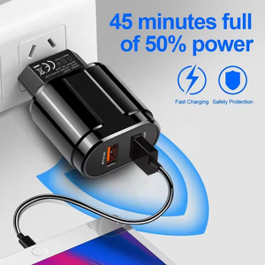 Chargeur mural électrique universel USB 5V 2.4A 18W, charge rapide QC3.0, protection OTP OVP, certifié CE ROHS FCC, prise universelle - Product Image 2