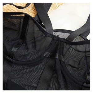 Body de malla transparente sexy y seductor de AliExpress, estilo europeo y americano, con medias de liguero caladas y ajustadas. - Product Image 4