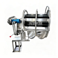 Treuil hydraulique spiralé à deux roues 16MPa 2050kg de résistance à la traction 15KW pour la pêche en mer et le tirage de filets de pêche pour bateaux de pêche