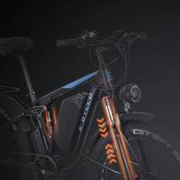 Vélo électrique en alliage d'aluminium à double moteur 52v 6000w, batterie au lithium sans balais 23ah, étanche, léger, 7 vitesses, freins à disque hydrauliques