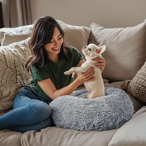 Cama para Mascotas, Perros y Gatos, Ovalada, Lavable, Suave, de Moda, Tipo Cueva, para Todas las Estaciones, para Sala de Estar y Dormitorio, Venta al Por Mayor de Fábrica, Alta Calidad - Product Image 5
