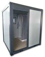 Kit de toilettes préfabriquées portables modernes, toilettes modulaires, maisons, salle de bain mobile, toilettes publiques extérieures, cabine de toilettes