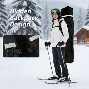 Funda Protectora Acolchada Ligera para Tabla de Snowboard, de Nailon Suave, Completamente Impermeable, Ecológica y Duradera - Product Image 4