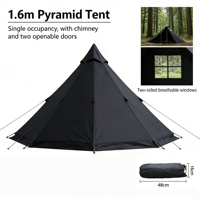Tente tipi en toile de coton de luxe de grande taille avec trou pour poêle et coutures renforcées pour des expériences de glamping authentiques