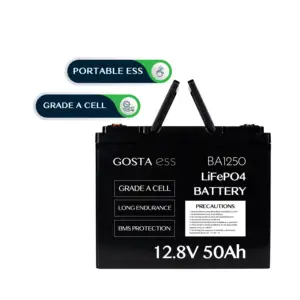 Bateria de energia Gosta BA1250 preço competitivo longa vida útil fornecedor Tesla 18650 não