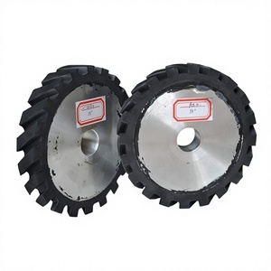 12 pouces en caoutchouc Contact meule acier inoxydable métal roue de <span class=keywords><strong>polissage</strong></span> en plastique <span class=keywords><strong>aluminium</strong></span> dynamitage médias 70A grain abrasif - Product Image 1
