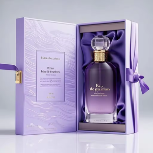 Perfume árabe con logotipo personalizado de fábrica, caja de regalo de cartón de lujo, botella de vidrio de 10 ml y 50 ml, caja de regalo deslizante con papel de regalo para perfume. - Product Image 1