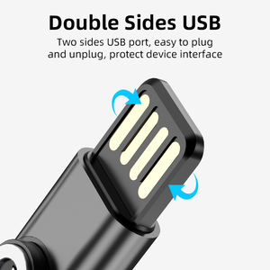 3 in 1 Magnets pitzen Lade konverter USB zu Micro USB & Typ C & i-Produkt Lade daten adapter Für iPhone Airpod Samsung - Product Image 3