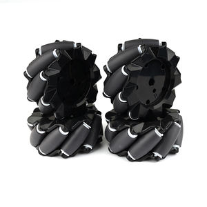 <span class=keywords><strong>Pneus</strong></span> en caoutchouc solide noir 80 mm-a pour voitures jouets Radio Control jouets Go Karts roue Mecanum - Product Image 1