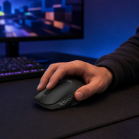Souris optique sans fil avec interrupteur silencieux, 3 millions de clics, mini USB, 1600 DPI, alimentée par piles, pour droitiers, pour le bureau et les ordinateurs portables