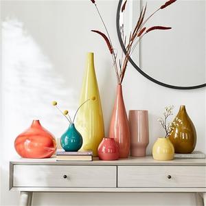 Vase en céramique de couleur vive Décoration de table pour la maison et l'hôtel Vase à fleurs - Product Image 2