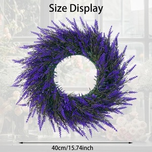 Guirnalda de Lavanda Artificial Chao Xingmei de 40 cm, Flor de Plástico para Decoración de Puertas y Ventanas, Decoración del Hogar - Product Image 1