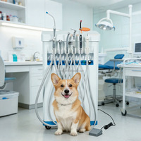 OSCAT Instrument Vétérinaire Portable : Machine Dentaire Mobile pour Animaux avec Pièce à Main Intégrée et Aspiration pour Traitement Dentaire en Clinique Vétérinaire
