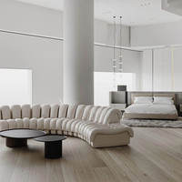 Canapés design, ensemble de meubles de luxe pour la maison, design moderne, salon, meubles de luxe, canapé en cuir sectionnel en forme de S