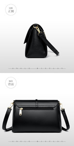 Bolso de Hombro Cruzado de Color Sólido para Mujer, Fabricado por Popular Sac a Main Femme, en Cuero Vegano PU - Product Image 4