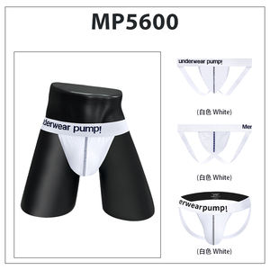 Custom Logo <strong>Men's</strong> Cotton Thong Sexy Gay Underwear Low Waist Breathable <strong>Briefs</strong> - Product Image 4