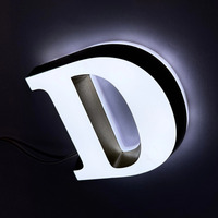 Pabrik DakeSign Grosir Logo Kustom Akrilik Solid LED Huruf Bercahaya Papan Nama Mobil Showroom Rumah Sakit Taman Papan Nama Komersial