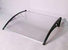 Auvent de porte fenêtre avec UV de taille 80x120cm <span class=keywords><strong>abri</strong></span> pour couverture de pluie arrière porche ombrage extérieur - Product Image 4