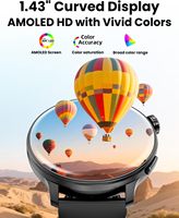 Nuevo Reloj Inteligente con GPS para Hombre, Pantalla AMOLED HD, Múltiples Modos Deportivos, Brújula, Llamadas, Salud, Deportes, Resistente al Agua IP68, Natación