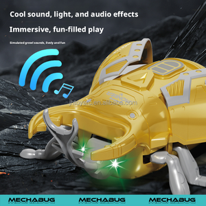 Interaktiver 2,4G Ferngesteuerter Käfer mit Bunten LED-Lichtern, Musik, Tanzfunktion, Auto-Demo, Kühlem Nebel und Wassersprühfunktion - Spielzeug-Geschenk RC-Käfer - Product Image 4
