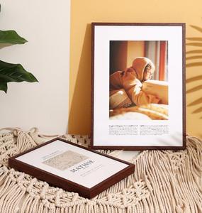 Bán buôn Khung Nhôm 8x7 <span class=keywords><strong>9x6</strong></span> 20x15 10x15 và khung kim loại với gỗ Veneer bọc cho hình ảnh trên tường - Product Image 4