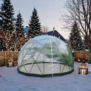 3.6m 투명 PVC 돔 텐트 4 계절 튜브형 텐트 웨딩 & 파티 용 스테이크 포함