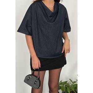 Blusas Vaqueras Azules para Mujer al por Mayor, Tops Vaqueros Personalizables de Alta Calidad - Product Image 2