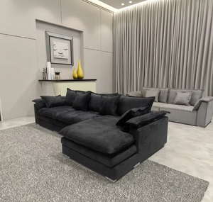 Nuova popolarità comodo divano componibile 4 posti divano mobili per casa hotel in <span class=keywords><strong>attesa</strong></span> soggiorno divani in velluto - Product Image 3