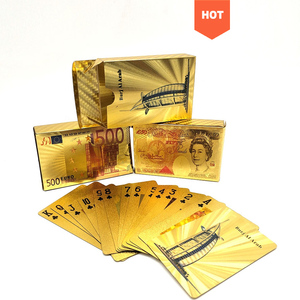 Custom Playing card Gold Plastic Printing Cards High quality PVC Game Poker Cards From China Factory For Adults