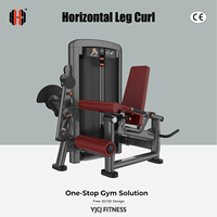 Appareil de musculation professionnel réglable pour flexions de jambes couchées en acier, avec support dorsal rembourré, rouleau de traction avant et cadre stable
