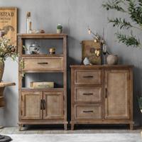 Minhui Antique Finishing Home Furniture Living Room Cabinets Wood Combined Multi-functional Bedroom Cabinet Chest of Drawers