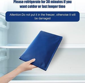 Tappetino Rinfrescante Estivo Grande con Gel, Cuscino Refrigerante per Sudorazioni Notturne, Emicranie, <span class=keywords><strong>Febbre</strong></span>, Scatti di Calore, Portatile, 3-5 Ore, Uso Domestico - Product Image 3
