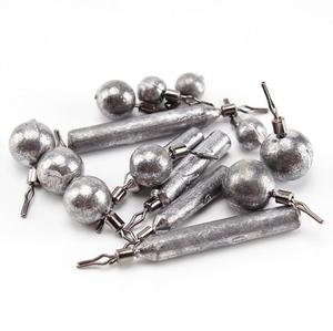 Poids de pêche pivotant Drop Shot 2.5g-20g Plomb de coulée avec poids amovible 50 pcs/sac pour la pêche <span class=keywords><strong>en</strong></span> rivière - Product Image 5