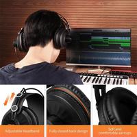 Audífonos de Monitoreo de Estudio JOYO JMH-02, Audífonos con Cancelación de Ruido para Grabación, Compatibles con Mezclador de Guitarra, Amplificador, Podcast, DJ