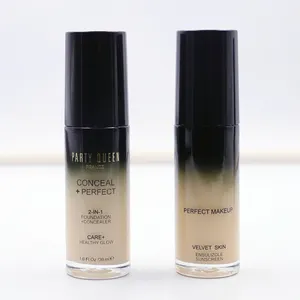 Party Queen 2in1 Foundation & Concealer Matt Finish Liquid Makeup Private Label Foundation Waterproof Long Lasting Foundation